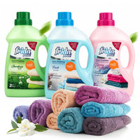 Frida Textilerfrischer 2L – langanhaltender Duft für Kleidung, Handtücher & Bettwäsche | Fresh, Gardenia, Spring Breeze