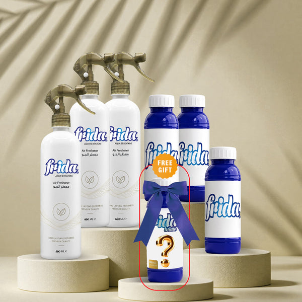 Frida Mix & Match Duftpaket – 3 Lufterfrischer + 3 Bodenfrischer + Geschenk