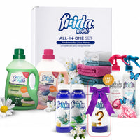 Frida Duftset 7-teilig - Lufterfrischer, Allzweckduft & Textilerfrischer mit Überraschungsgeschenk