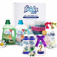 Frida Duftset 7-teilig - Lufterfrischer, Allzweckduft & Textilerfrischer mit Überraschungsgeschenk