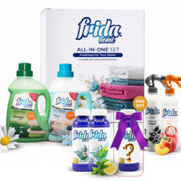 Frida Duftset 7-teilig - Lufterfrischer, Allzweckduft & Textilerfrischer mit Überraschungsgeschenk