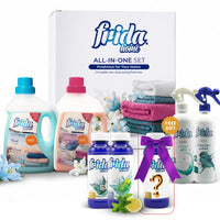 Frida Duftset 7-teilig - Lufterfrischer, Allzweckduft & Textilerfrischer mit Überraschungsgeschenk
