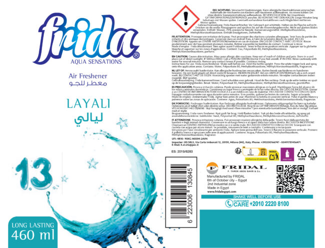 Frida Aqua Sensations Ramadan Layali Lufterfrischer 460 ml