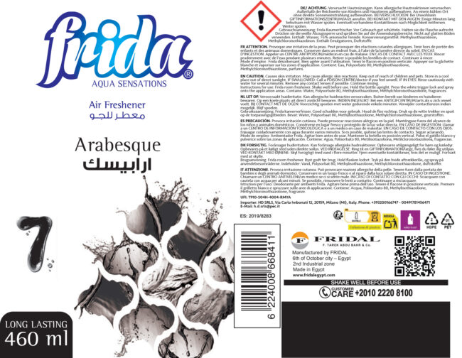 Fridale Frida 460 ml / Arabesque Duft - Duftend für Alle