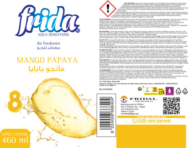 Frida Haushalts-Spray Lufterfrischer, Mango Papaya - 460 ml