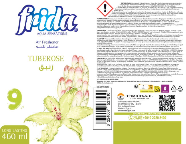 Frida Lufterfrischer mit Tuberose-Duft - 460 ml